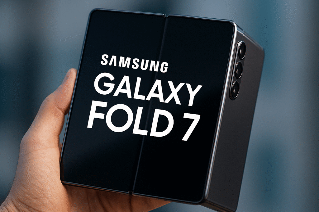 Samsung Galaxy Fold 7 Concept Render in Hand.Samsung Fold 7 Google AI Pro