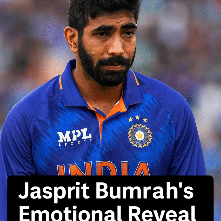 A close-up of Bumrah holding a red Test cricket ball with focus