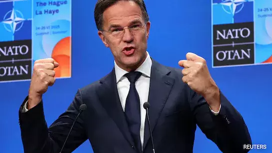 India responds strongly to NATO's warning on Russia oil trade deals – Mark Rutte pictured amid global tensions, July 2025