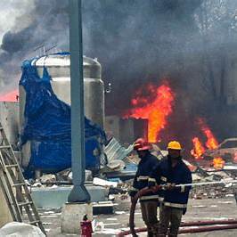 Telangana factory Firefighters at Sigachi pharma factory in Telangana during rescue operation