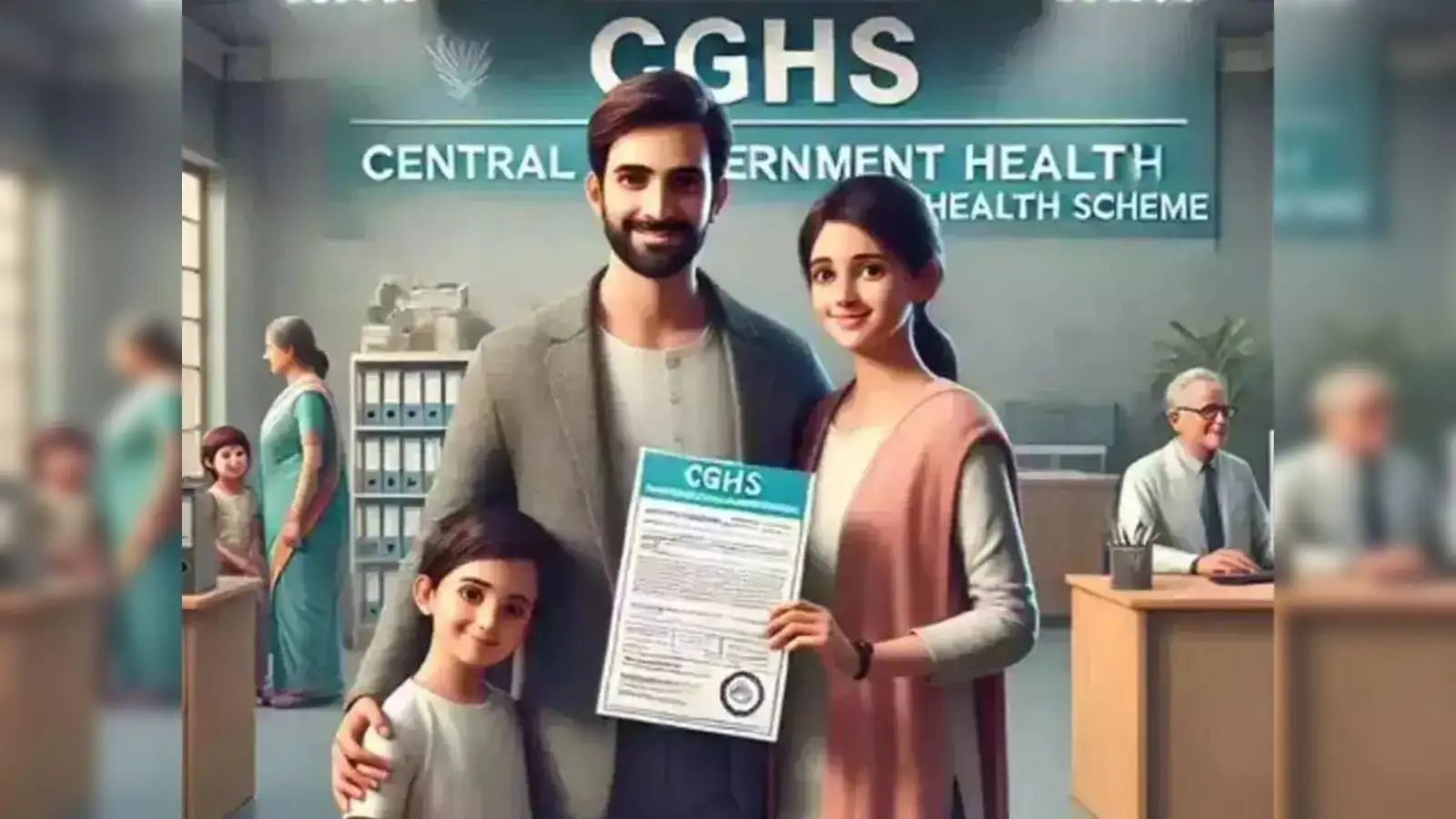 CGHS card being used at a panel hospital as CGHS rates revised 2025 come into effect.