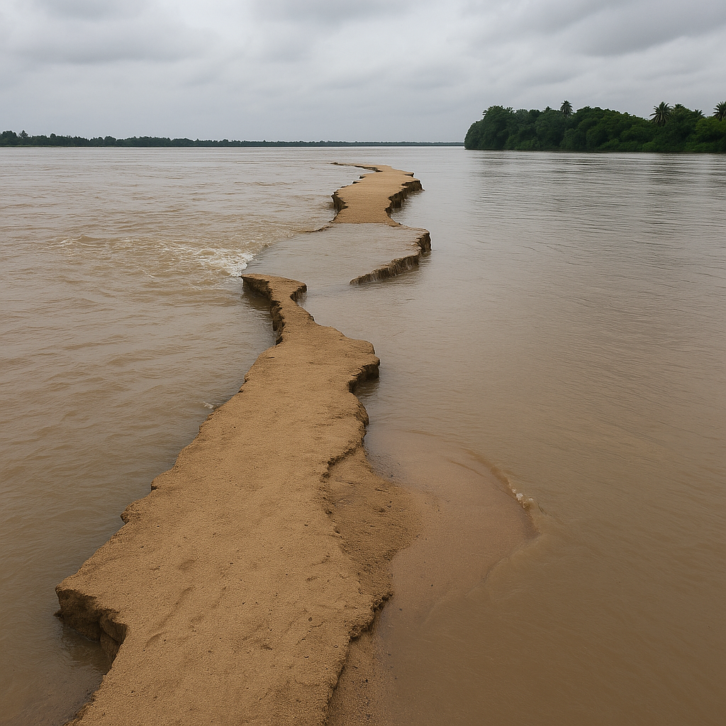 Villagers using boats after Konaseema Godavari Flood