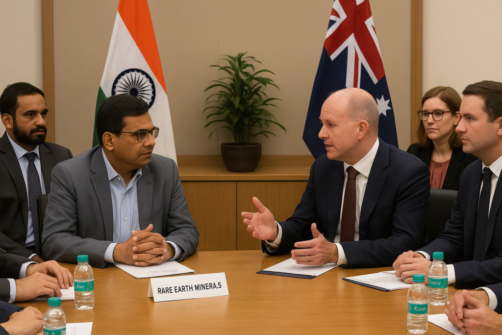 Indian and Australian officials discuss rare earth mineral supply in New Delhi