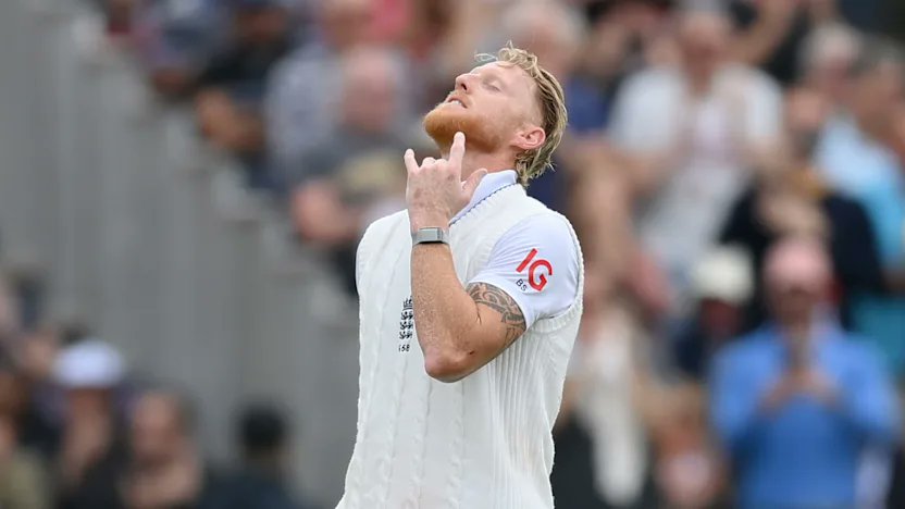 Ben Stokes Celebrates Century During India vs England Test at Old Trafford on Day 4